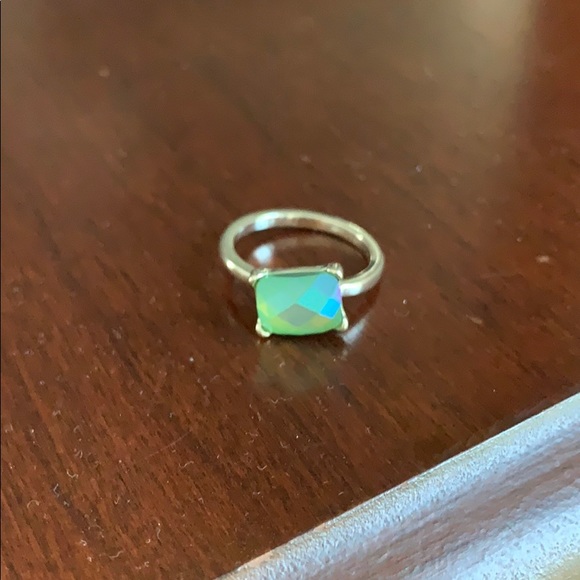 Avon Jewelry - 💍 Avon Milky Green Stone Set in Silver Size 7 💍